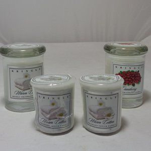 4 Kringle Candles ~2 2 OZ. + 2 Votives